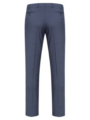 Moderne Businesshose Herren Pinpoint Blau – Regular Fit, elastischer Bund, Stretch-Material, ideal für Büro, Verkauf und Messen – GREIFF Modern 37.5 Kollektion.