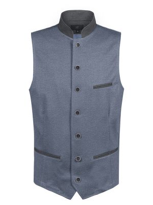 Herren Trachtenweste mit Stehkragen und 7-Knopf-Verschluss, ideal für Service und Gastronomie