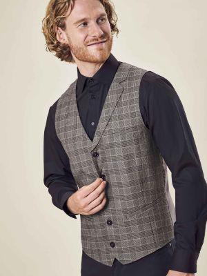 Herren-Weste Glencheck mit elegantem Muster