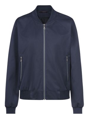 Damen Blouson Dunkelblau mit Stehkragen und Reißverschluss