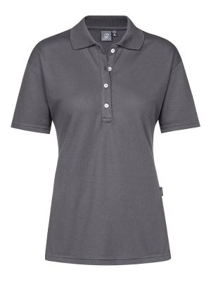 Dunkelgraues Damen Poloshirt