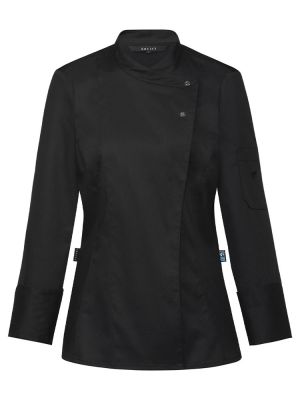 Kochjacke modern Damen in Schwarz