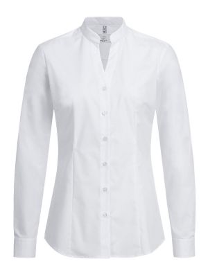 blusen mit stehkragen weiß