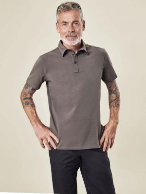 Herren Poloshirt Taupe