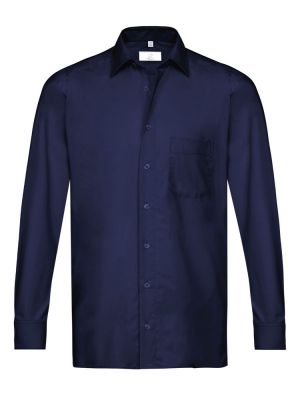 Herrenhemd langarm Dunkelblau