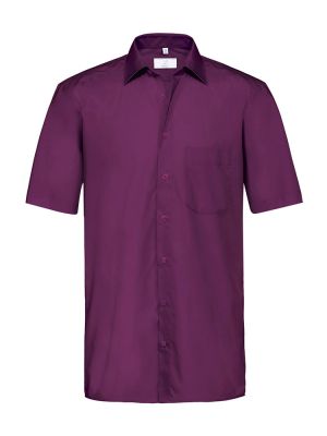 Herrenhemden kurz mit Kent-Kragen in 10 Farben und Brusttasche, Regular Fit