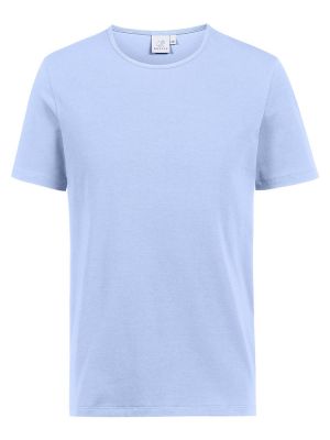 Blaues Herren-Shirt Rundhals