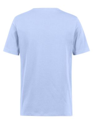 Blaues Herren-Shirt Rundhals