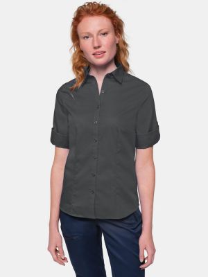 Dunkelgraue Bluse 3/4 Arm