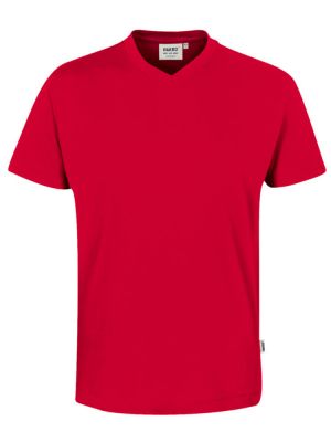 Herren V-Shirt Rot