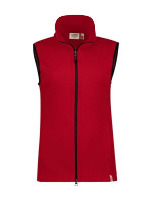 Fleeceweste Damen Rot – ärmellose Microfleece Weste, atmungsaktiv & pflegeleicht