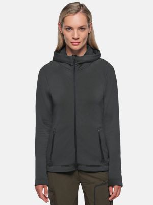 Leichte Kapuzen Jacke Damen in Dunkelgrau – ideal für Freizeit, Outdoor & Alltag