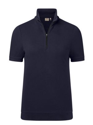 Poloshirt mit Reißverschluss Damen Dunkelblau – funktional, modern, für Beruf und Corporate Wear