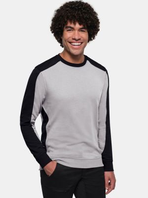 Arbeits Sweatshirt mit schwarzen Kontraststreifen, Regular Fit für Damen und Herren