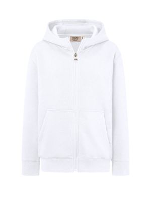 Kinder Kapuzen-Sweatjacke aus Bio-Baumwolle mit Reißverschluss und Kängurutaschen