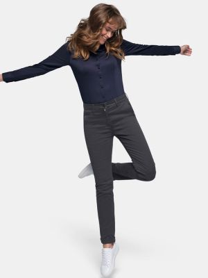 Damen Chinohose Grau