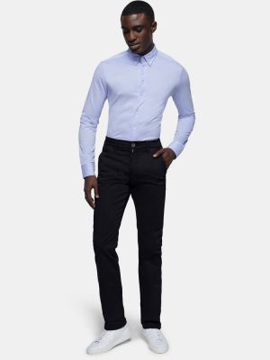 Herren Chinohose Schwarz