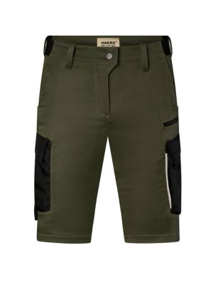 Unisex Arbeitsshorts in Olivgrün, robustes Material, industriewäschetauglich, mit CORDURA®-Besatz