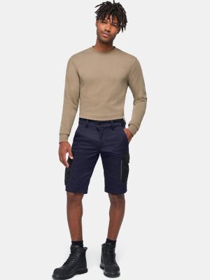 Unisex Arbeitsshorts in Dunkelblau für Herren & Damen, robust, pflegeleicht, mit Taschen & CORDURA®-Besatz