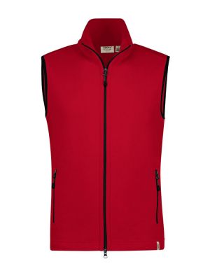 Fleeceweste Herren Rot – ärmellose Microfleece Weste, atmungsaktiv & bestickbar
