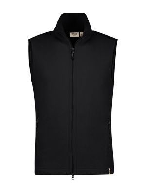 Fleece Weste Herren Schwarz – ärmellose Microfleece Weste, neutral & bestickbar