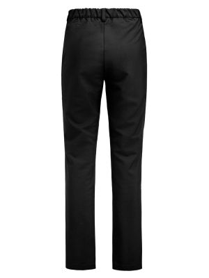 Casual Hose Damen Schwarz mit elastischem Bund