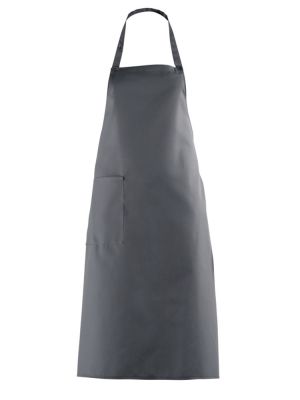 Graue Latzschürze
