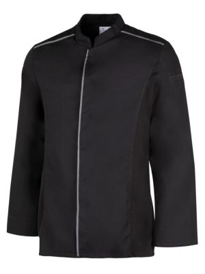 Kochhemd in Schwarz von Leiber mit atmungsaktiven Material