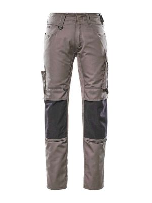 Arbeitshose Herren Mascot in Grau mit Knietaschen und robusten Nähten für Handwerk und Bau