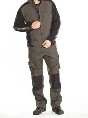 Arbeitshose Herren Mascot in Grau mit Knietaschen und robusten Nähten für Handwerk und Bau