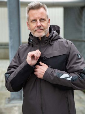 Arbeitsjacke Winter Herren gefüttert Dunkelgrau Mascot wasserdicht