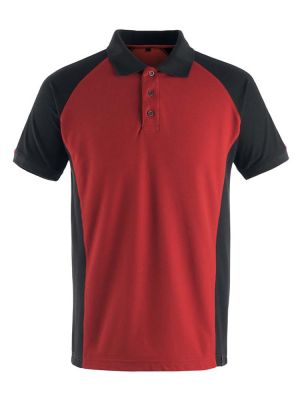 Modernes Mascot Poloshirt in Rot