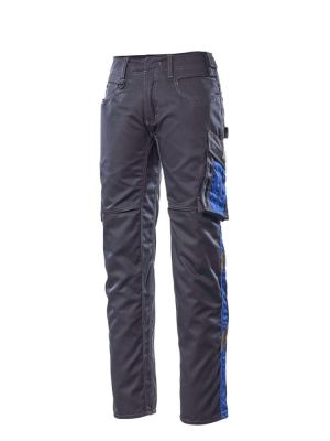 Unisex Arbeitshose Unique schwarzblau-kornblau