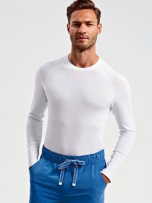 Weißes Langarmshirt Herren