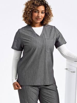 Stretch Kasack Damen Grau