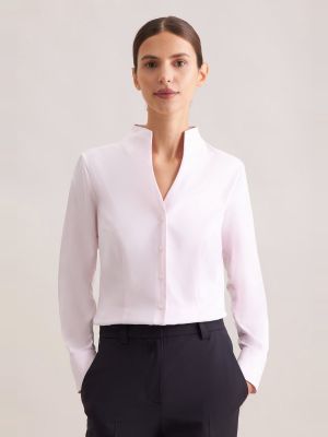 Seidensticker Damenbluse mit Kelchkragen – Slim Fit